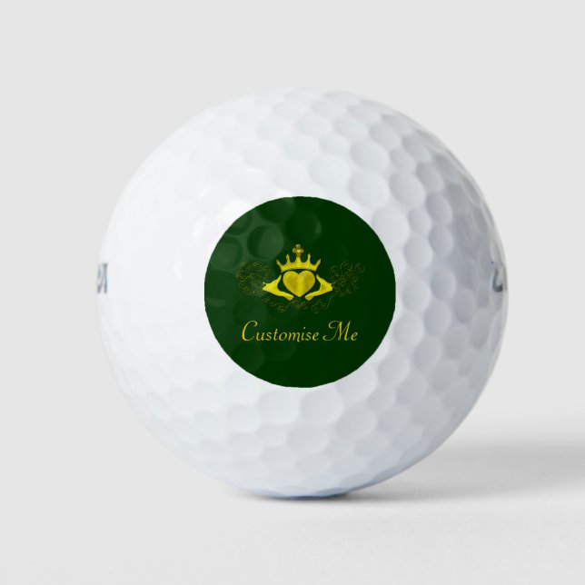 Balles De Golf Le Claddagh (Or) (Devant)