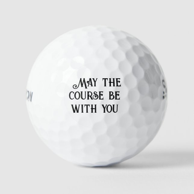 BALLES DE GOLF ***LE COURS PEUT ÊTRE AVEC VOUS*** FUNNY GOLF BALL (Recto)