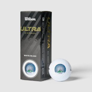 Balles De Golf Le personnage de bonhomme de neige de Noël adorabl