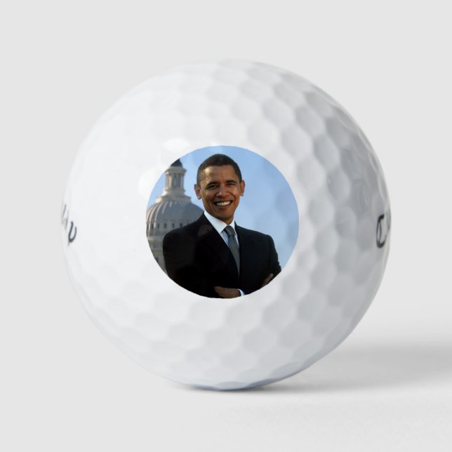 Balles De Golf Le sénateur Portrait, le président américain Barac (Devant)