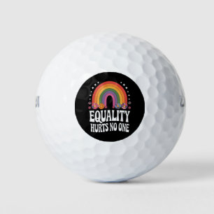 Balles De Golf L'égalité ne nuit à personne Arc-en-ciel Égalité d