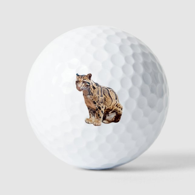 Balles De Golf léopard obscurci photo jungle gros animal de chat (Recto)