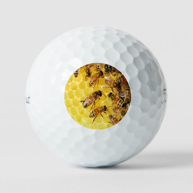Balles De Golf Les abeilles de miel sur Honeypeb (Recto)