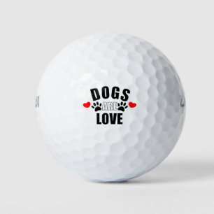 Balles De Golf Les chiens sont l'amour