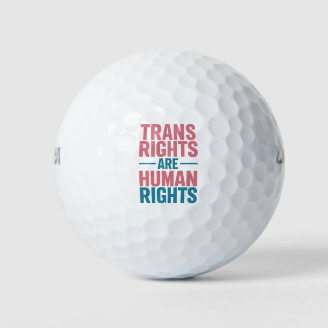 Balles De Golf Les droits transgenres sont une fierté transgenre  (Devant)