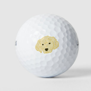 Balles De Golf Les Golden Retrievers. Boules de golf du Golden La