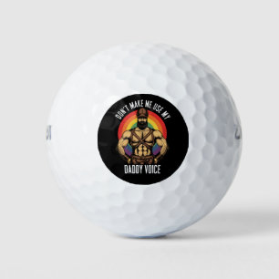 Balles De Golf Les hommes ne me font pas utiliser ma voix de papa