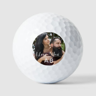 Balles De Golf Les jeunes mariés Soins et amour Photo romantique