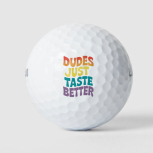 Balles De Golf Les mecs Goûtent un meilleur Gay pride Vintage