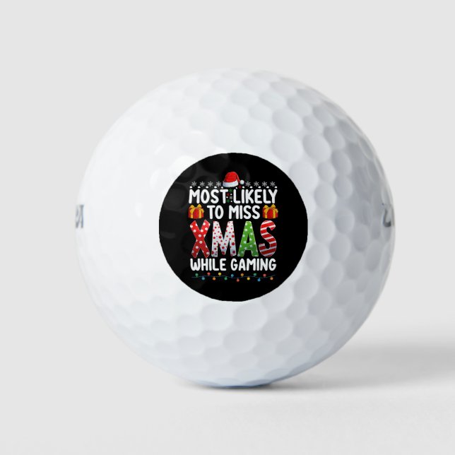 Balles De Golf Les Plus Susceptibles De Manquer Les Noël Pendant  (Devant)