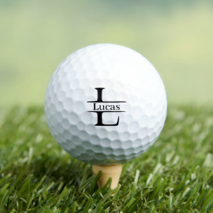 Balles De Golf Lettre L Monogramme Nom personnalisé