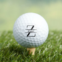 Lettre Z Monogramme Nom personnalisé Boules de gol