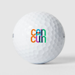 Balles De Golf Lettres d'art pop mexicaine Cancun