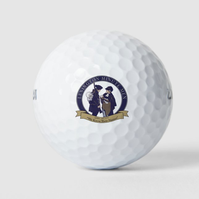 Balles De Golf Lexington Minute Men Golf Balls (Devant)
