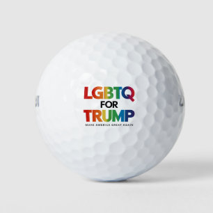 BALLES DE GOLF LGBTQ POUR TRUMP GAY LESBIENNE POUR TRUMP 2024 