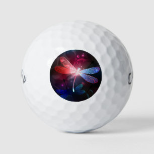 Balles De Golf Libellule rouge lumineuse