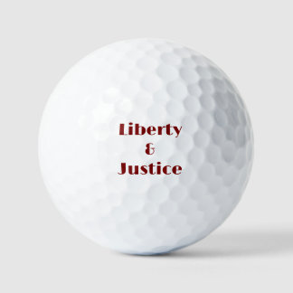 Balles De Golf Liberty and Justice Golf Balls