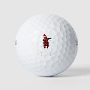 Balles De Golf Lil Brother Ours Rouge Plaid Famille Correspondant