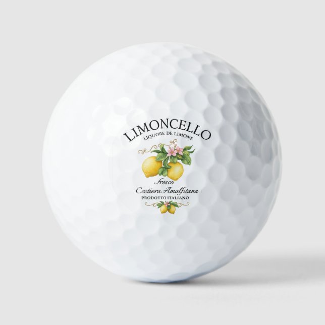 Balles De Golf Limoncello Italy Amalfi Coast (Recto)