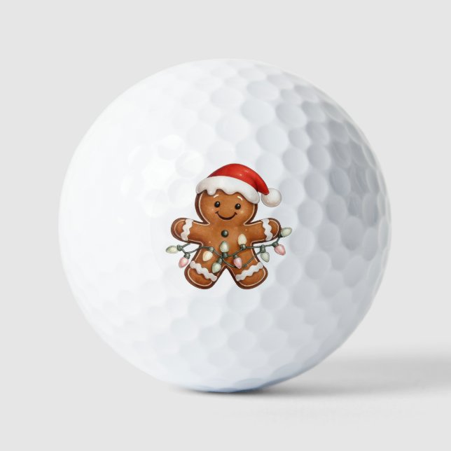 Balles De Golf Lit Up For Christmas! Gingerbread  (Recto)