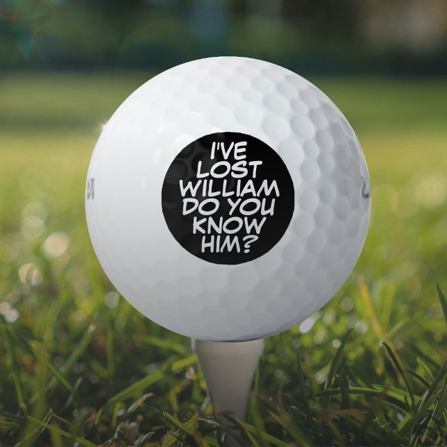 Balles De Golf Livre humoristique Perdu (Custom Funny Comic Book Lost Golf Balls)