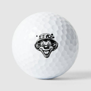Balles De Golf Logo de clown drôle – Casquette à l'envers & langu