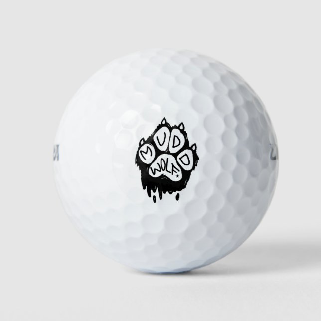 Balles De Golf Logo de Muddwolf (Devant)