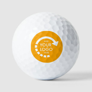 Balles De Golf Logo d'entreprise personnalisé   Or rétro