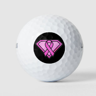 Balles De Golf Logo diamant de sensibilisation au cancer du sein