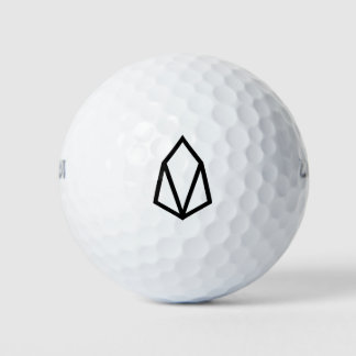 Balles De Golf Logo Eos EOS Crypto Blockchain Cryptomonnaie