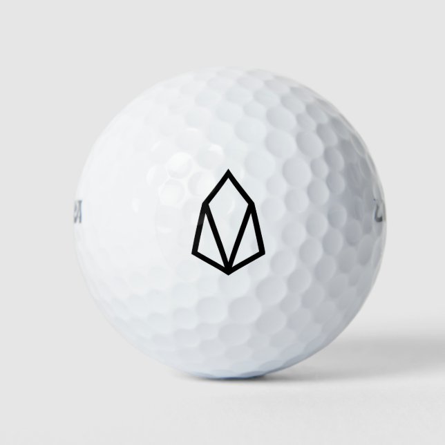 Balles De Golf Logo Eos EOS Crypto Blockchain Cryptomonnaie (Devant)
