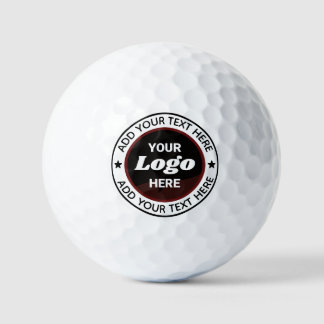 Balles De Golf Logo et texte personnalisés pour une entreprise ou