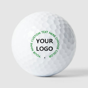Balles De Golf Logo personnalisé et texte Boules de golf Timbre C