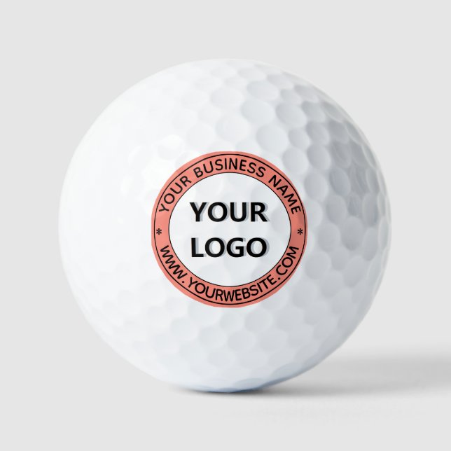 Balles De Golf Logo personnalisé et texte Boules de golf Timbre C (Recto)