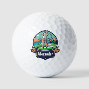 Balles De Golf Logo personnalisé modifiable de nom personnalisé B