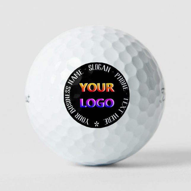 Balles De Golf Logo Personnalisé Stampes Texte Boules de golf Cho (Recto)