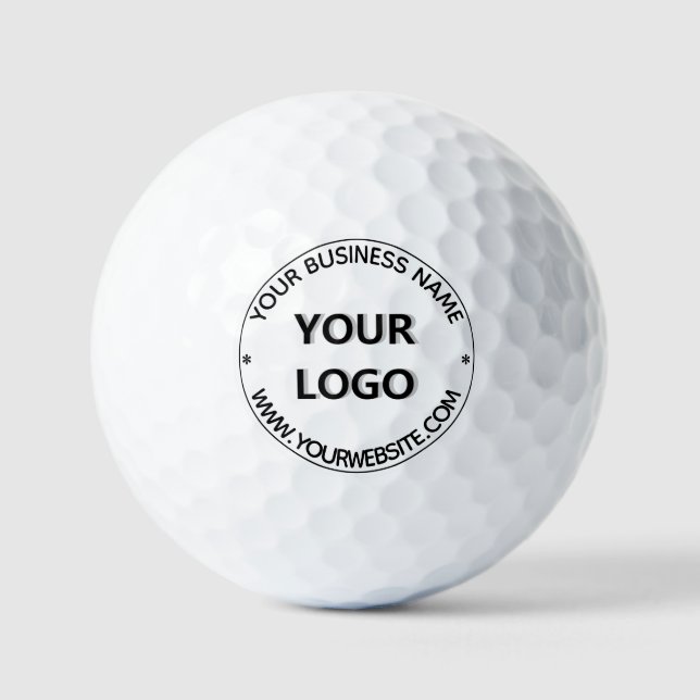 Balles De Golf Logo professionnel personnalisé Texte personnalisé (Recto)