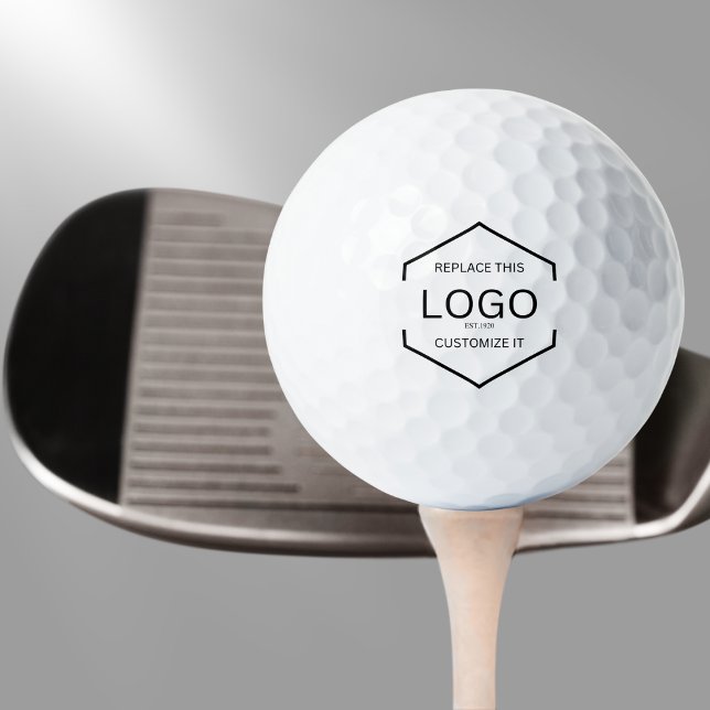 Balles De Golf Logo White Arrière - plan Business Promotion (Créateur téléchargé)