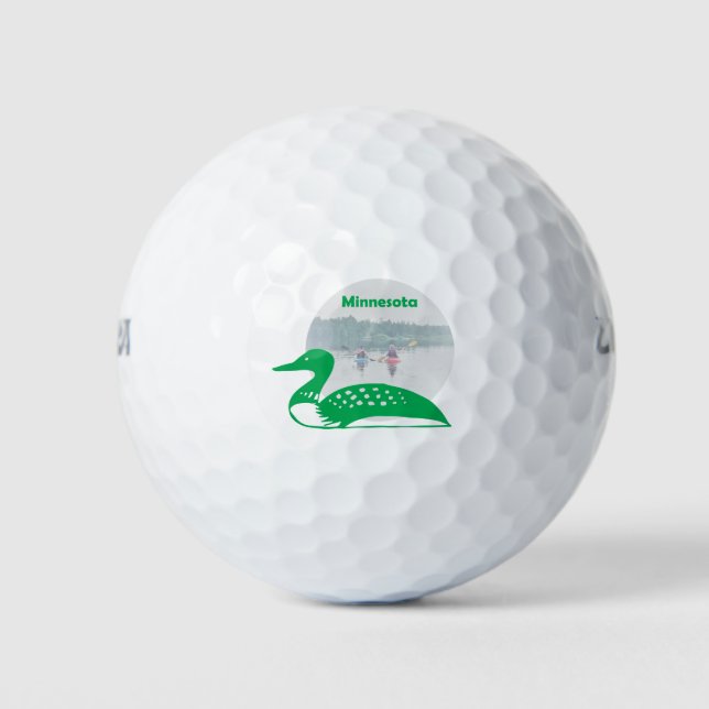 Balles De Golf L'oiseau de l'état du Minnesota, le huon ! (Devant)