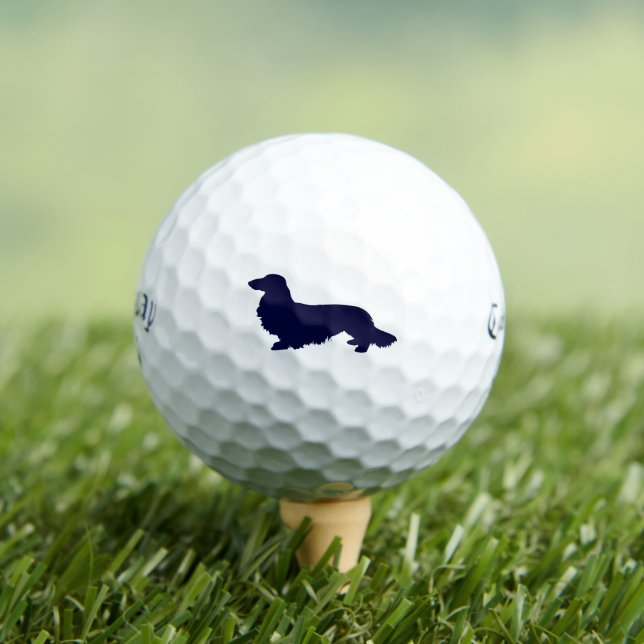 Balles De Golf Longue Cheveux Dachshund Marine Golfer Cadeau (T-shirt Insitu)