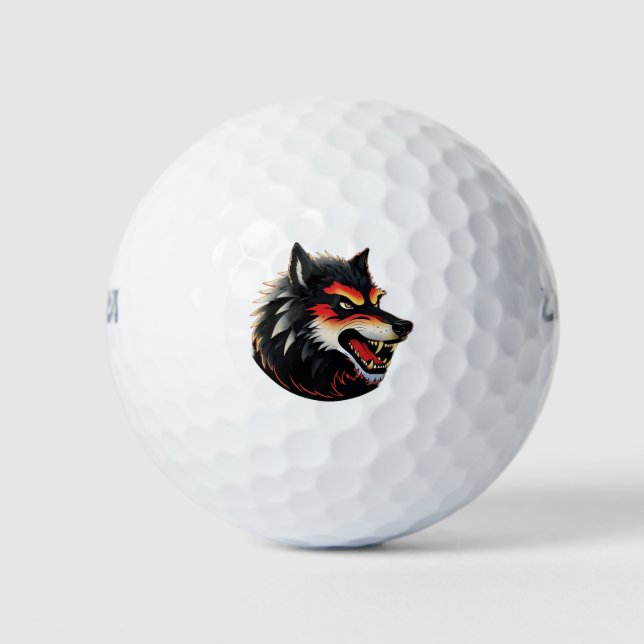 Balles De Golf Loup (Devant)