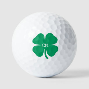 Balles De Golf Lucky Green Clover avec Monogramme