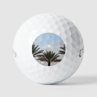 Balles De Golf lune et palmiers Golf Balls