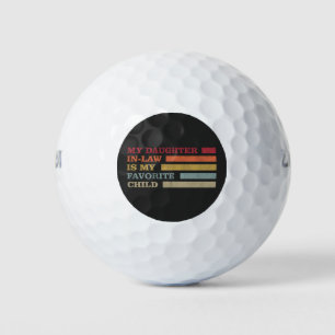 Balles De Golf Ma belle-fille est mon enfant préféré