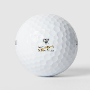 Balles De Golf Ma femme est plus chaude que mon café