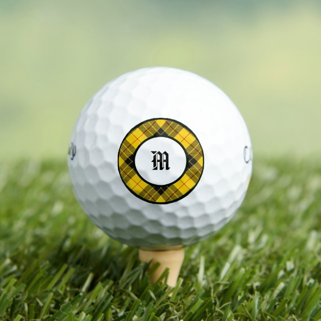 Balles De Golf MacLeod Clan Plaid Golf Balls (T-shirt Insitu)