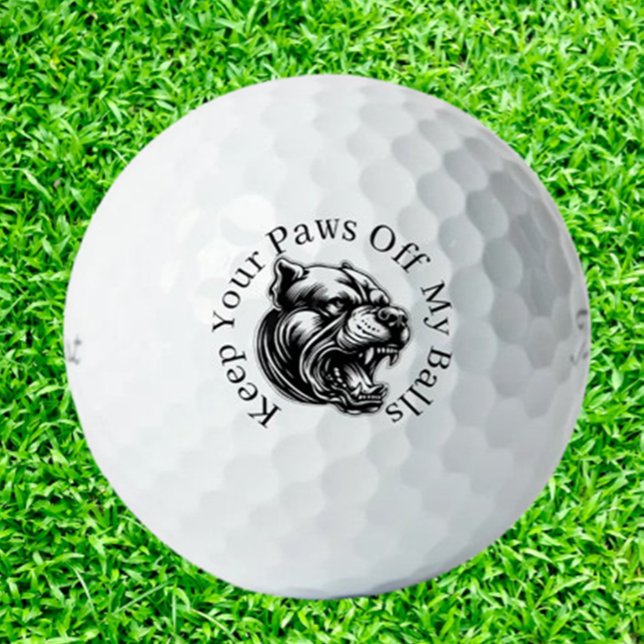 Balles De Golf Mad Dog-Loving Golfers (Discover Mad Dog-Loving Golfers Golf Balls—perfect for dog enthusiasts who love golf. Show your pass)