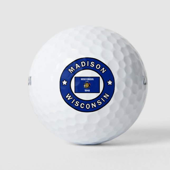 Balles De Golf Madison Wisconsin (Devant)