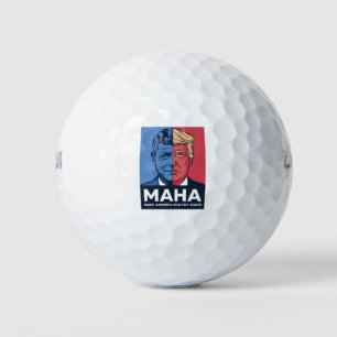Balles De Golf MAHA Rendre l'Amérique saine à nouveau Trump 2024