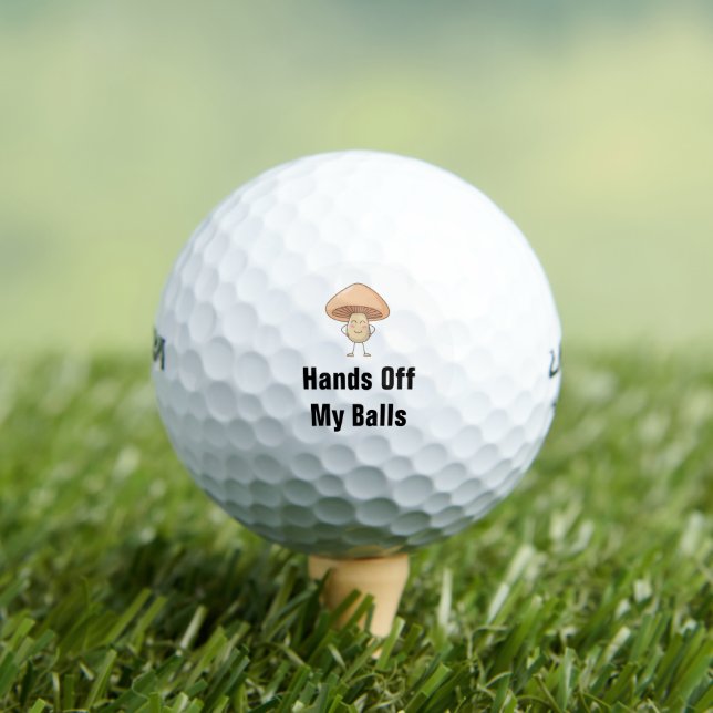 Balles De Golf Mains De Mes Boules Joyeux Champignons Personnalis (T-shirt Insitu)